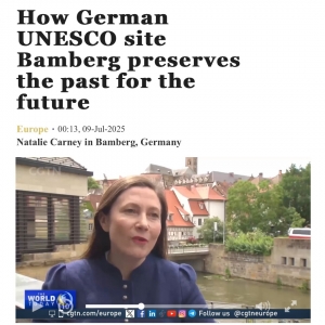 CGTN berichtet über das Welterbe Bamberg
